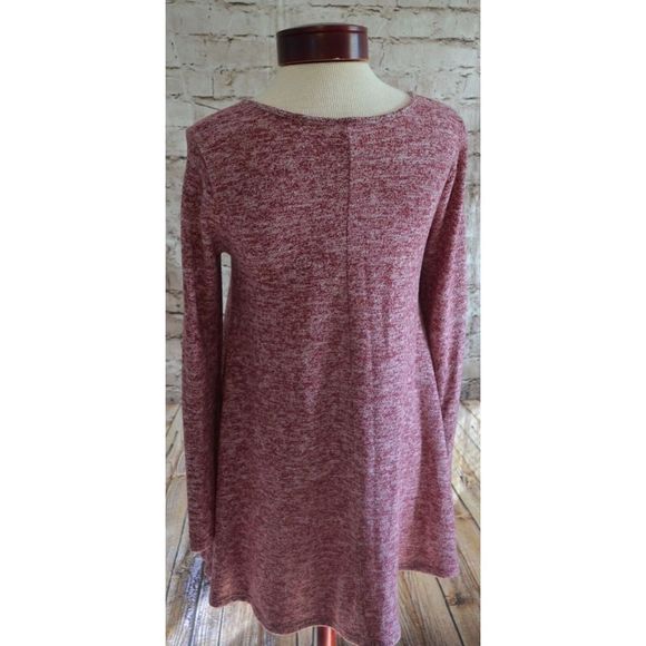 Alya Red Shift Dress Size S Small Soft Women's Long Sleeve - Picture 4 of 5